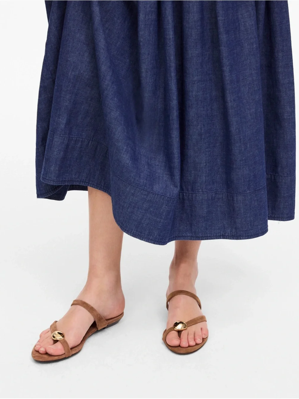 NWOT Madewell The Mila Organic Hardware Thong Slide Sandal